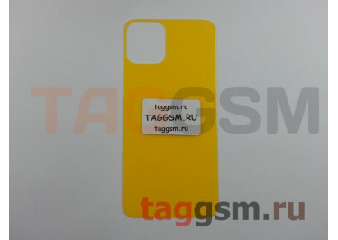 Пленка / стекло для iPhone 11 Pro (на заднюю крышку) (желтый, матовый с глянецевой окантовкой), техпак