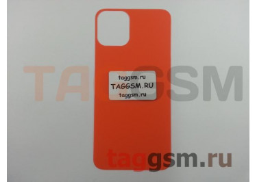 Пленка / стекло для iPhone 11 Pro (на заднюю крышку) (оранжевый, матовый с глянецевой окантовкой), техпак