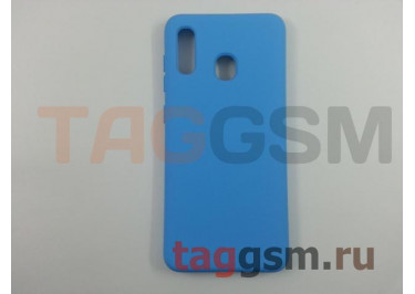 Задняя накладка для Samsung A20 / A205 Galaxy A20 (2019) (силикон, матовая, голубая) NEYPO
