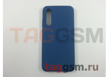 Задняя накладка для Xiaomi Mi CC9 (силикон, матовая, синяя) Faison
