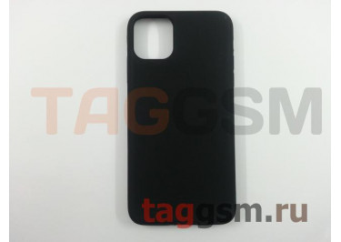 Задняя накладка для iPhone 11 Pro Max (силикон, матовая, черный) Faison