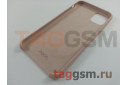 Задняя накладка для iPhone 11 Pro Max (силикон, матовая, розовая (Pure)) HOCO
