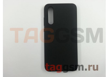 Задняя накладка для Xiaomi Mi CC9 (силикон, матовая, черная) Faison