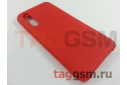 Задняя накладка для Xiaomi Mi CC9 (силикон, матовая, красная) Faison