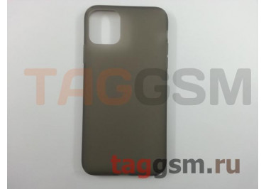 Задняя накладка для iPhone 11 Pro Max (силикон, матовая, черная (Simple series case))