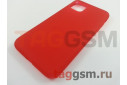 Задняя накладка для iPhone 11 Pro Max (силикон, матовая, красная (Simple series case))