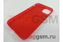 Задняя накладка для iPhone 11 Pro Max (силикон, матовая, красная (Simple series case))