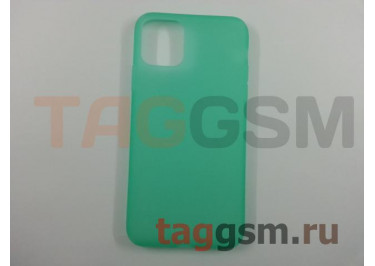 Задняя накладка для iPhone 11 Pro Max (силикон, матовая, зеленая (Simple series case))