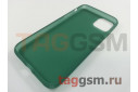 Задняя накладка для iPhone 11 Pro Max (силикон, матовая, темно-зеленая (Simple series case))