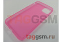 Задняя накладка для iPhone 11 Pro Max (силикон, матовая, розовая (Simple series case))