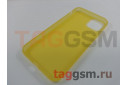 Задняя накладка для iPhone 11 Pro Max (силикон, матовая, желтая (Simple series case))