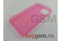 Задняя накладка для iPhone 11 Pro (силикон, матовая, розовая (Simple series case))
