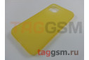 Задняя накладка для iPhone 11 Pro (силикон, матовая, желтая (Simple series case))