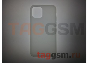 Задняя накладка для iPhone 11 Pro (силикон, матовая, белая (Simple series case))