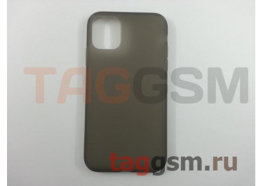 Задняя накладка для iPhone 11 (силикон, матовая, черная (Simple series case))