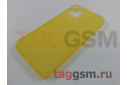 Задняя накладка для iPhone 11 (силикон, матовая, желтая (Simple series case))