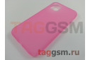 Задняя накладка для iPhone 11 (силикон, матовая, розовая (Simple series case))