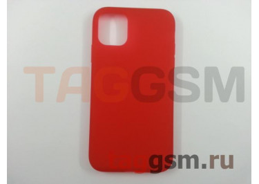 Задняя накладка для iPhone 11 (силикон, матовая, красная (Simple series case))