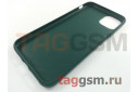 Задняя накладка для iPhone 11 Pro Max (силикон, матовая, плетение, зеленая)