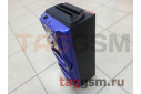 Колонка (MS-106BTch) (Bluetooth+USB+MicroSD+FM+LED+дисплей+подсветка) (синяя)