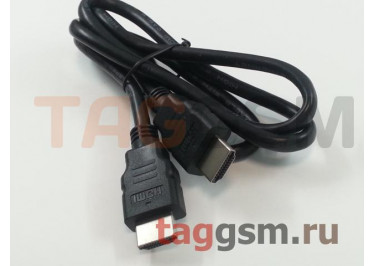 Кабель HDMI to HDMI ver.1.4b A-M / A-M, 1m (черный) техпак