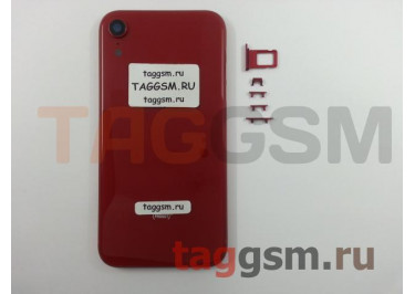 Задняя крышка для iPhone XR (красный) в сборе, ориг