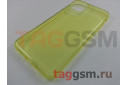 Задняя накладка для iPhone 11 Pro Max (силикон, прозрачная, желтая)
