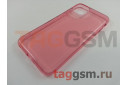 Задняя накладка для iPhone 11 Pro Max (силикон, прозрачная, розовая)
