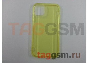 Задняя накладка для iPhone 11 Pro (силикон, прозрачная, желтая)