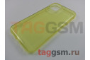 Задняя накладка для iPhone 11 Pro (силикон, прозрачная, желтая)