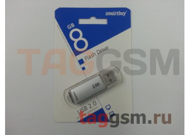 Флеш-накопитель 8Gb Smartbuy V-Cut Silver