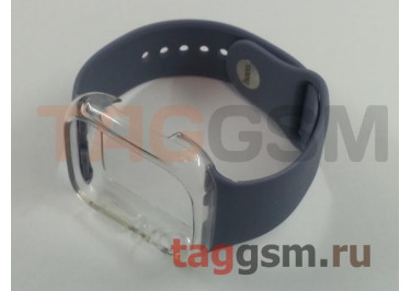 Ремешок для Apple Watch 42mm / 44mm / 45mm / 49mm (силикон, синий) HOCO WB09