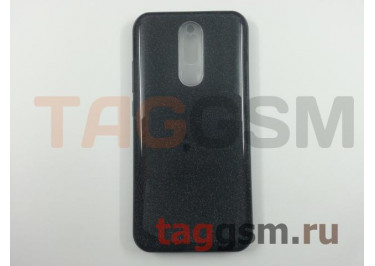 Задняя накладка для Xiaomi Redmi 8 (силикон, черная (BRILLIANT)) NEYPO