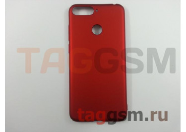 Задняя накладка для Huawei Honor 7A Pro (матовая, красная (Soft Touch)) NEYPO