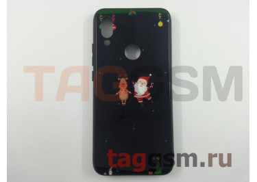 Задняя накладка для Xiaomi Redmi 7 (пластик, с силиконовыми краями, 