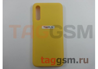 Задняя накладка для Samsung A50 / A505 Galaxy A50 (2019) (силикон, желтая), ориг