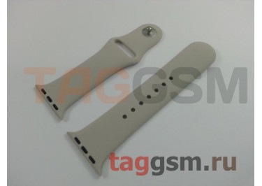 Ремешок для Apple Watch 38mm / 40mm / 41mm (силикон, камень), размер S / M