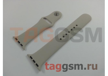 Ремешок для Apple Watch 38mm / 40mm / 41mm (силикон, камень), размер M / L