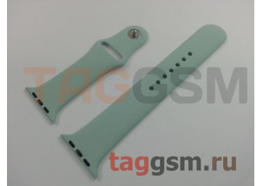Ремешок для Apple Watch 42mm / 44mm / 45mm / 49mm (силикон, бирюзовый), размер M / L