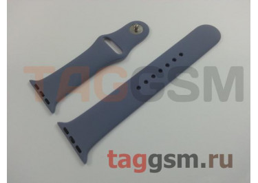 Ремешок для Apple Watch 38mm / 40mm / 41mm (силикон, темная лаванда), размер M / L