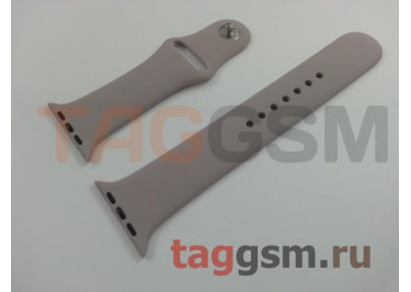Ремешок для Apple Watch 42mm / 44mm / 45mm / 49mm (силикон, лаванда), размер M / L