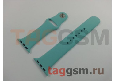 Ремешок для Apple Watch 38mm / 40mm / 41mm (силикон, синее море), размер M / L