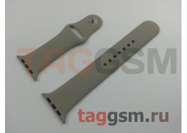 Ремешок для Apple Watch 42mm / 44mm / 45mm / 49mm (силикон, морская галька), размер M / L