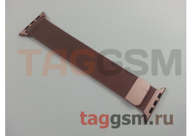 Ремешок для Apple Watch 42mm / 44mm / 45mm / 49mm (металл, розовый)
