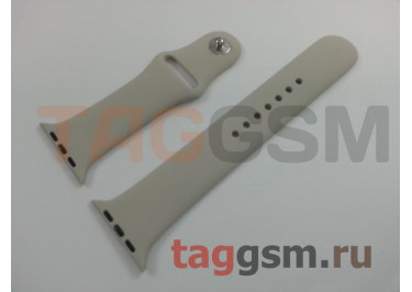 Ремешок для Apple Watch 42mm / 44mm / 45mm / 49mm (силикон, камень), размер M / L