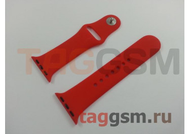 Ремешок для Apple Watch 38mm / 40mm / 41mm (силикон, красный), размер S / M