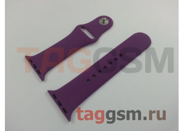 Ремешок для Apple Watch 38mm / 40mm / 41mm (силикон, пурпурный), размер S / M
