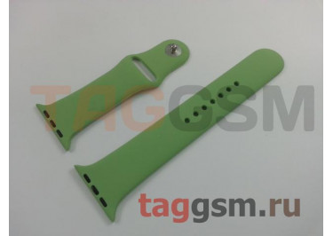 Ремешок для Apple Watch 42mm / 44mm / 45mm / 49mm (силикон, мята), размер M / L