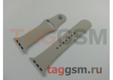 Ремешок для Apple Watch 42mm / 44mm / 45mm / 49mm (силикон, камень), размер S / M