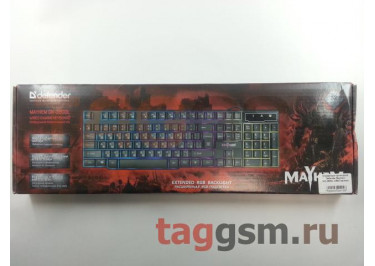 Клавиатура проводная Defender Mayhem GK-360DL USB (черная)